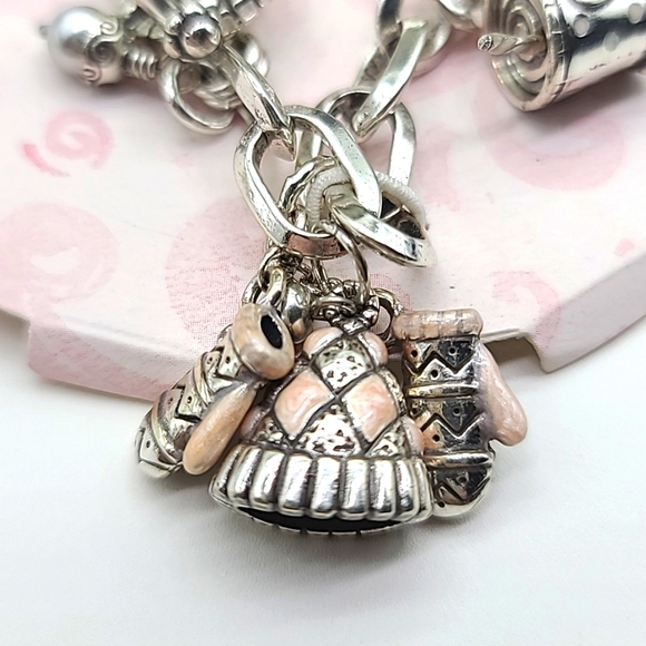 $108 NEW W TIN! Brighton "WINTER WONDERLAND" Holiday Charm Bracelet! ❄️❄️ Rare! - Picture 8 of 12
